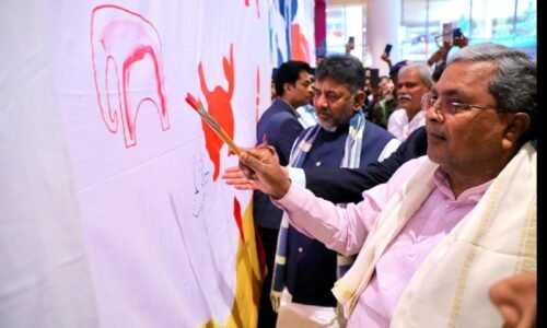 ಕೆಂಪೇಗೌಡ ವಿಮಾನ ನಿಲ್ದಾಣದಲ್ಲಿ ಆಕರ್ಷಕ ಕಲಾಲೋಕ ಮಳಿಗೆಗೆ ಮುಖ್ಯಮಂತ್ರಿ ಚಾಲನೆ