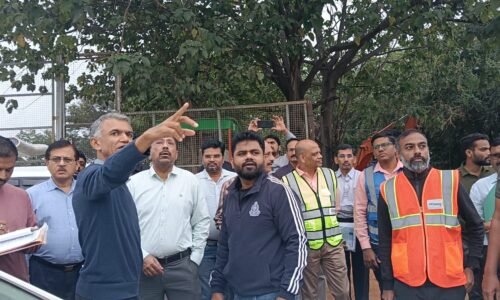 ಕಂದಾಯ ಸಚಿವರಿಂದ ಹೊರ ವರ್ತುಲ ರಸ್ತೆ ಹಾಗೂ ಮೆಟ್ರೋ ಕಾಮಗಾರಿ ಪರಿಶೀಲನೆ | ಮೆಟ್ರೋ ಕಾಮಗಾರಿಯನ್ನು ಶೀಘ್ರ ಪೂರ್ಣಗೊಳಿಸಲು ಸಚಿವ ಕೃಷ್ಣಬೈರೇಗೌಡ ಸೂಚನೆ
