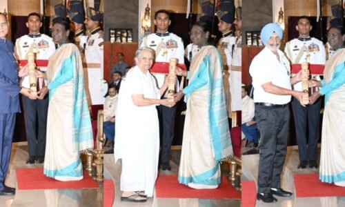 ವಿವಿಧ ಕ್ಷೇತ್ರಗಳ ಸಾಧಕರಿಗೆ ಪದ್ಮ ಪ್ರಶಸ್ತಿ ಪ್ರದಾನ ಮಾಡಿದ ರಾಷ್ಟ್ರಪತಿ ದ್ರೌಪದಿ ಮುರ್ಮು