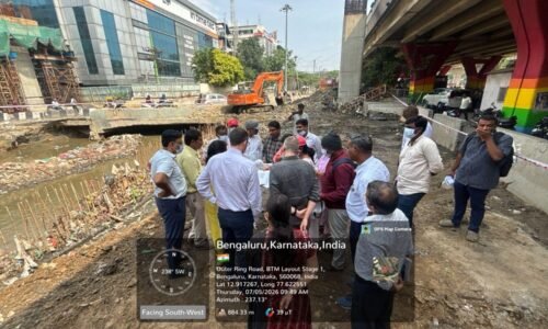 ವಿಶ್ವ ಬ್ಯಾಂಕ್ ಅನುದಾನದಡಿ ಕೈಗೆತ್ತಿಕೊಂಡಿರುವ ಮಳೆ ನೀರುಗಾಲುವೆ ಕಾಮಗಾರಿಗಳಿಗೆ ವೇಗ : ಎಸ್.ವಿ ರಾಜೇಶ್