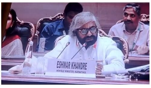 ಪಂಚಾಯತ್ ರಾಜ್ ಸಚಿವರ ರಾಷ್ಟ್ರೀಯ ಸಮ್ಮೇಳನದಲ್ಲಿ ಈಶ್ವರ್ ಖಂಡ್ರೆ ಭಾಗಿ|15ನೇ ಹಣಕಾಸು ಆಯೋಗದ 2186 ಕೋಟಿ ರೂ. ಬಿಡುಗಡೆಗೆ ಈಶ್ವರ್ ಖಂಡ್ರೆ ಒತ್ತಾಯ