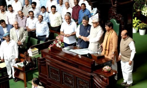ವಿಧಾನಸಭೆ ಸಭಾಧ್ಯಕ್ಷರಾಗಿ ಅವಿರೋಧವಾಗಿ ಜಿ.ಸಿ. ಪಾಟೀಲ ಆಯ್ಕೆ