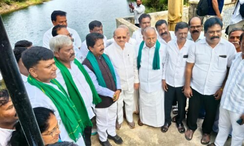 ಭದ್ರಾ ಜಲಾಶಯದಿಂದ ಚಿತ್ರದುರ್ಗ ಶಾಖಾ ಕಾಲುವೆಗೆ ಪ್ರಾಯೋಗಿಕವಾಗಿ ನೀರು ಹರಿಸುವ ಕಾರ್ಯಕ್ರಮಕ್ಕೆ ಸಚಿವ ಟಿ.ರಘುಮೂರ್ತಿ ಚಾಲನೆ