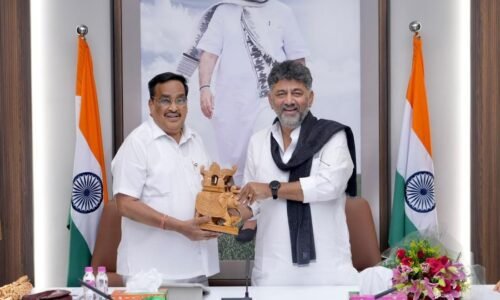ರಾಜ್ಯದ ನೀರಾವರಿ ಯೋಜನೆಗಳಿಗೆ ಕೇಂದ್ರದ ಮಧ್ಯಸ್ಥಿಕೆ ವಹಿಸಿ ಸಹಕರಿಸಿ: ಸಿಎಂ ಡಿ ಕೆ ಶಿವಕುಮಾರ್ ಮನವಿ
