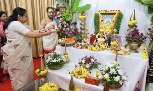 ಆಯುಧ ಪೂಜೆ–ವಿಜಯ ದಶಮಿ: ನಾಡಿನ ಒಳಿತಿಗಾಗಿ ರಾಜ್ಯಪಾಲ ಡಾ. ಸುಧಾ ಯಾದವ್ ಪ್ರಾರ್ಥನೆ