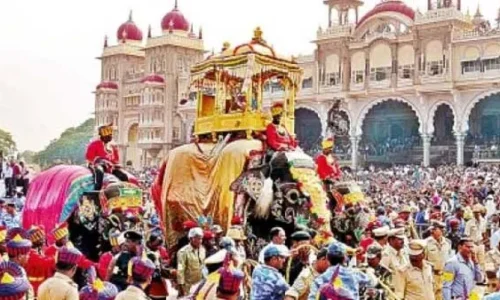 ನಾಡಹಬ್ಬ ಮೈಸೂರು ದಸರಾ ನಾಳೆ ಉದ್ಘಾಟನೆ: ನಾಡಿನ ಅಧಿದೇವತೆ ಚಾಮುಂಡಿ ತಾಯಿಗೆ ವಿಶೇಷ ಪೂಜೆ